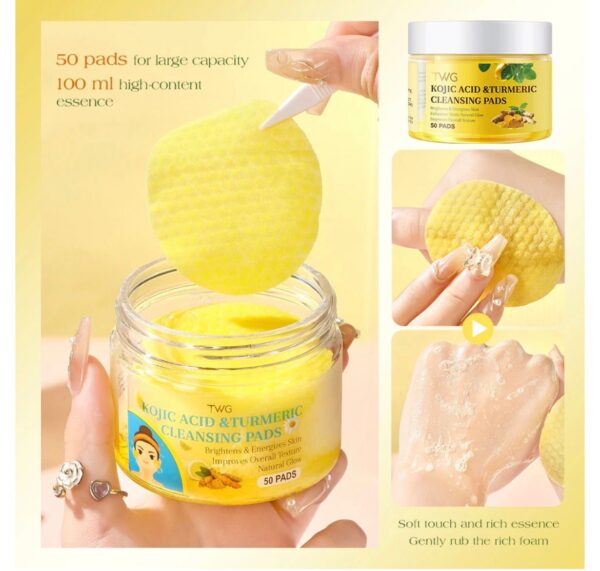 Turmeric cleansing pads for dark spot removal