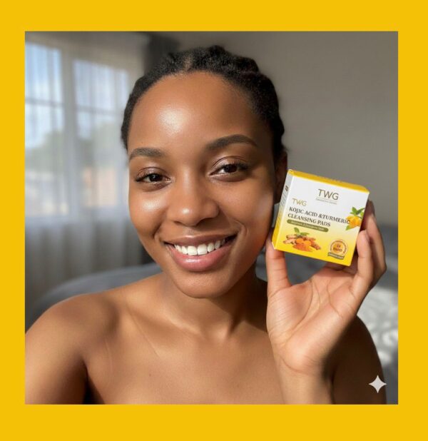 Natural ingredients in turmeric cleansing pads