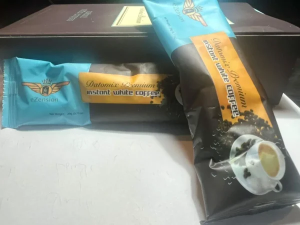 Datomix coffee double sachet providing up to 10 days stamina and energy boost