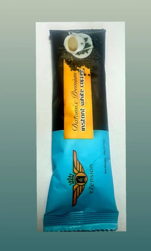 Datomix premium instant white coffee single sachet for stamina and energy boost